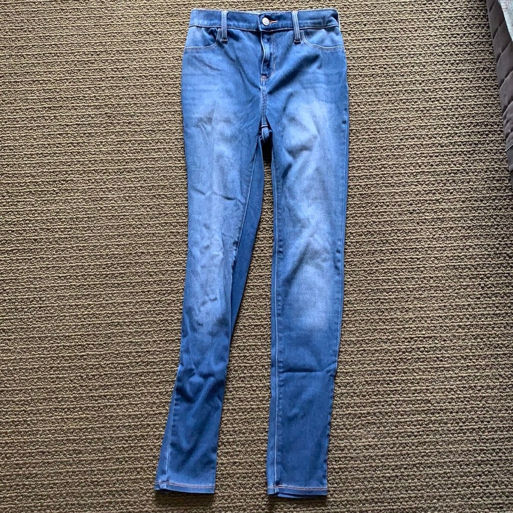dark blue jeggings